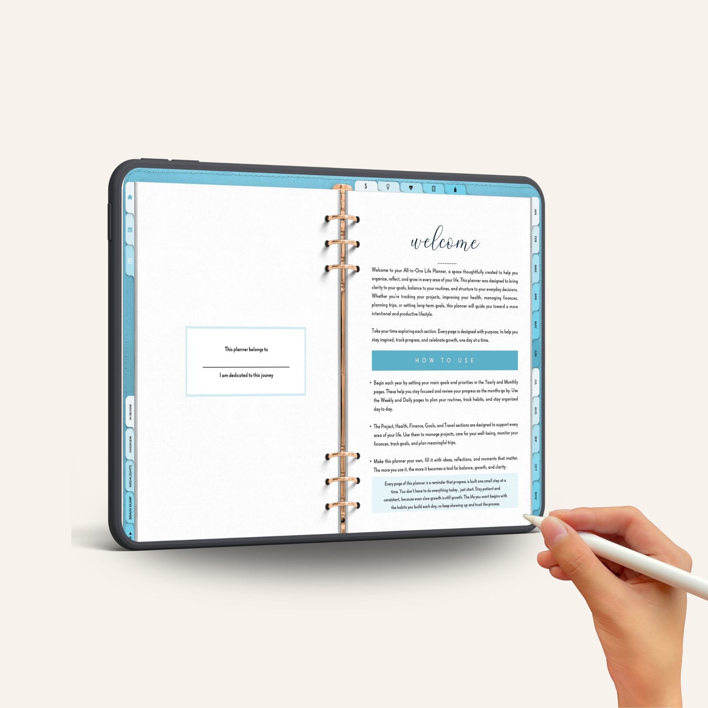 Digital Planner 2026–2027 · Blue